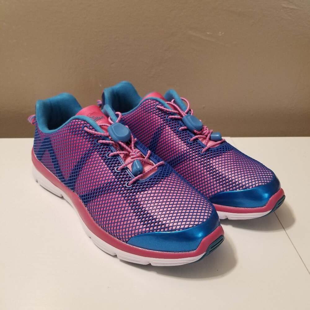 NEW Dr. Comfort Katy Shoes, 9.5M, Pink/Blue